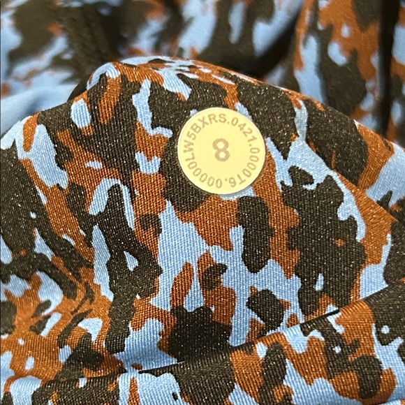 Blue and Black Patterned Lululemon Leggings - Picture 2 of 4